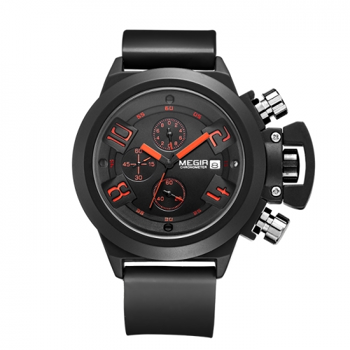 Luxury Mens Silicone Strap Watch