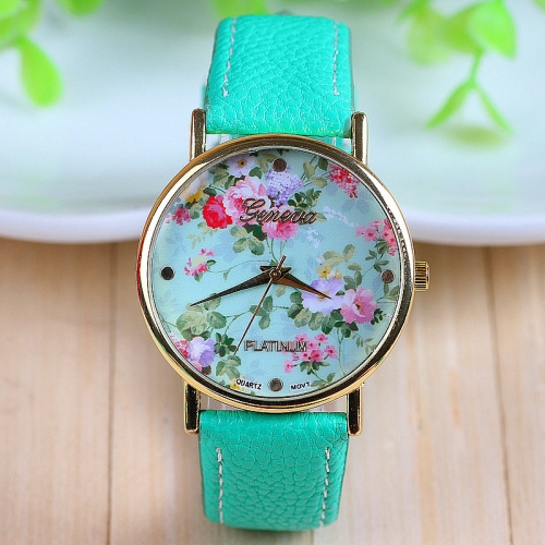 Ladies Leather Watch Vintage Mint