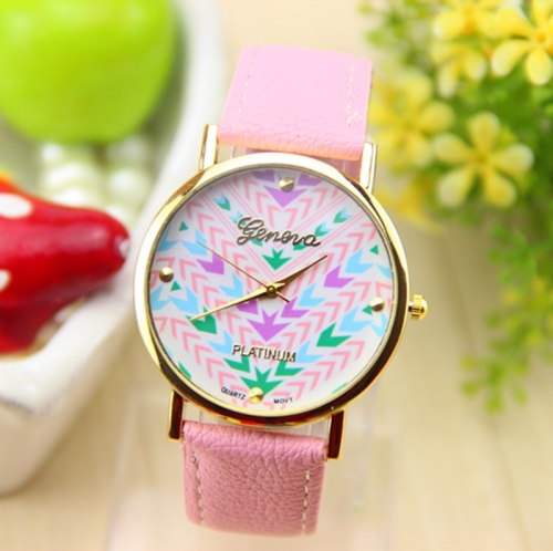 Ladies Leather Watch Arrows