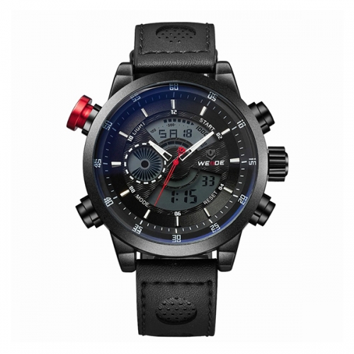 Luxury Men's Leather Strap Watch