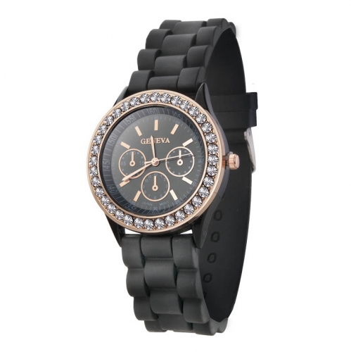 Soft Silicone Strap Ladies Watch