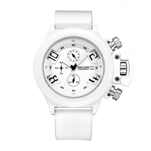 Luxury Mens Silicone Strap Watch