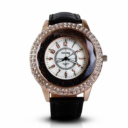 Ladies Leather Watch Pearls