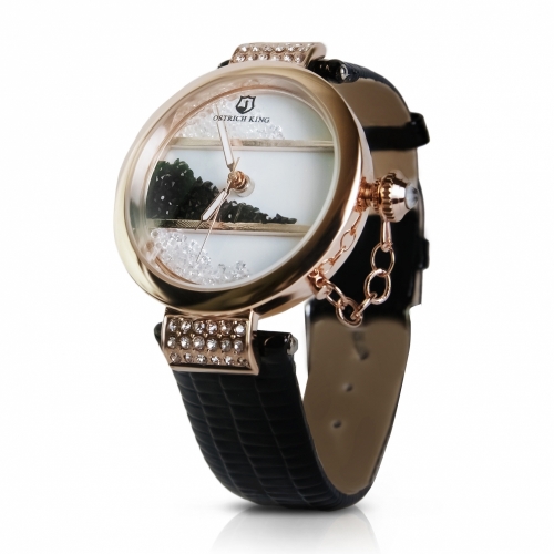 Ladies Leather Watch Crystals